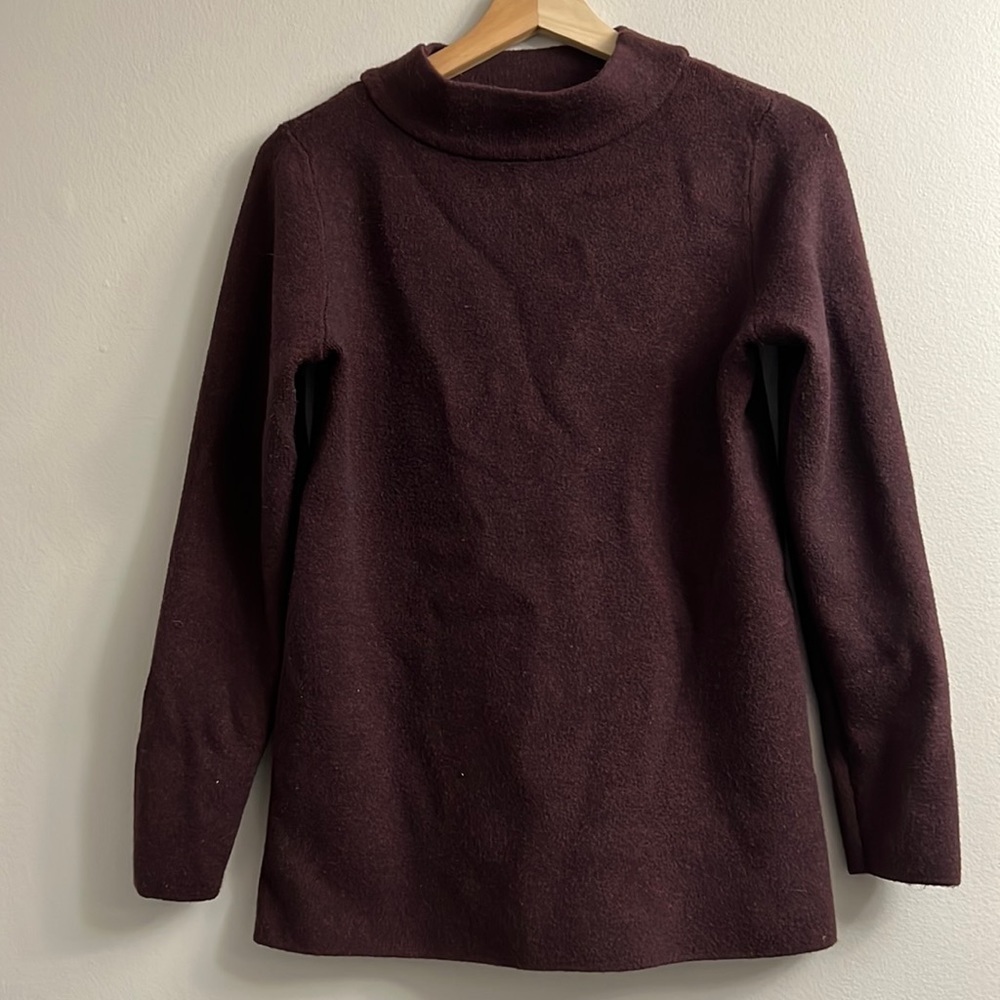 Maroon high neck sweater